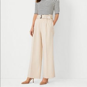 Ann Taylor The Belted Wide Leg Pant